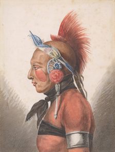 An Osage Warrior, 1811-ca. 1813. Creator: Pavel Petrovic Svin'in