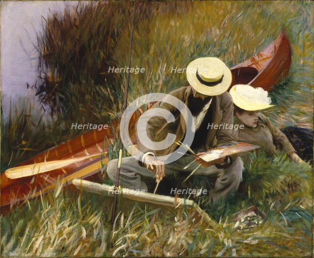 An Out-of-Doors Study, 1889. Artist: Sargent, John Singer (1856-1925)
