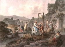 An Outdoor Scene of Women at Work (c1900). Creator: Unknown