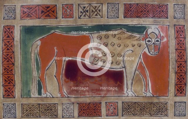 An ox, the symbol of St Luke. Creator: Unknown.