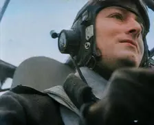 An RAF Bomber Pilot, 1942. Creator: British Pathe Ltd