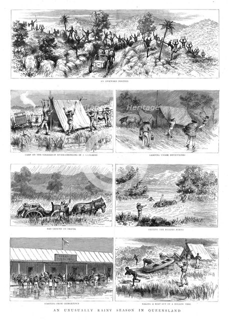 ''An Unusually Rainy Season in Queensland', 1891. Creator: Unknown.