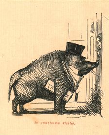 An Unwelcome Visitor 1897. Creator: John Leech