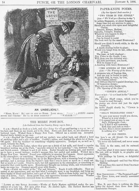 'An Unbeliever', 1886. Creator: Joseph Swain.