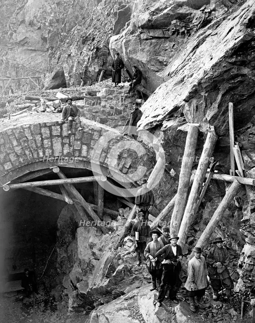 An Underpass 42.4 Sazhens long at Verst 15, 1900-1904. Creator: Unknown.