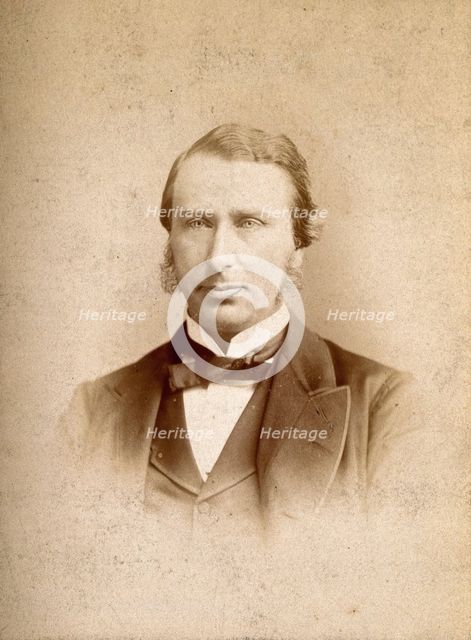 An unidentified man, possibly called Langton, c1880s. Creator: Boning and Small.