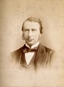 An unidentified man, possibly called Langton, c1880s. Creator: Boning and Small
