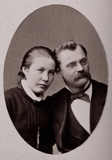 An unidentified couple, acquaintances of FB Power, c1900s. Creator: Paul Rosenow