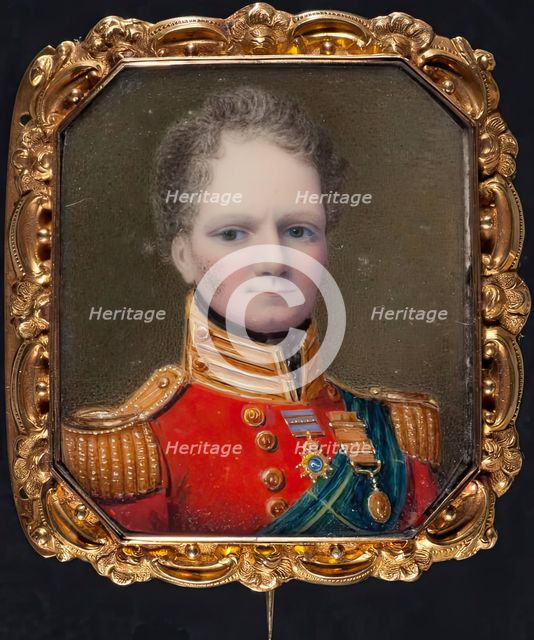 An Unknown Gentleman In Uniform, c1820s. Creator: Unknown.