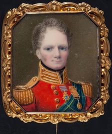 An Unknown Gentleman In Uniform, c1820s. Creator: Unknown