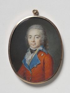 An Unknown Officer, late 18th-early 19th century. Creator: Cornelius Hoyer