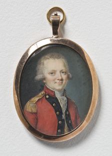 An Unknown Officer, late 18th-early 19th century. Creator: Cornelius Hoyer