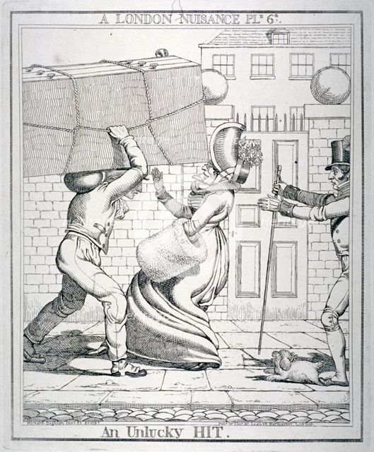 'An Unlucky Hit', 1821.                                             Artist: Richard Dighton