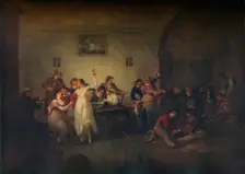 An Unmarried Sailor's Return c1800. Artist: Julius Caesar Ibbetson