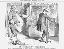 An Unpleasant Neighbour 1859. Creator: Unknown