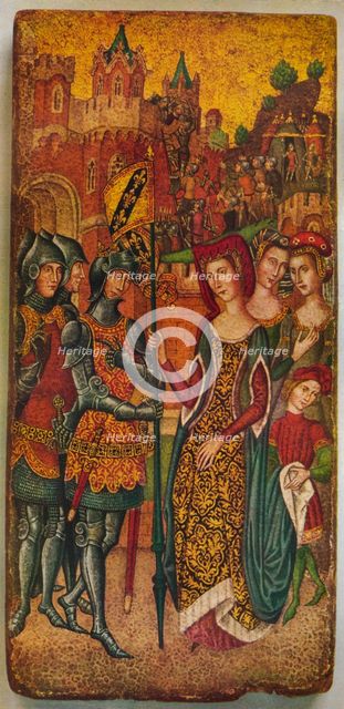 'An unrecorded French Primitive: Charles VII & Agnes Sorel: ascribed to Jean Mirail Artist: Jean Miraillet.
