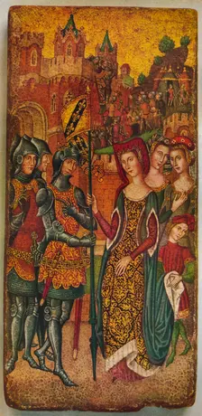 An unrecorded French Primitive: Charles VII & Agnes Sorel: ascribed to Jean Mirail Artist: Jean Miraillet
