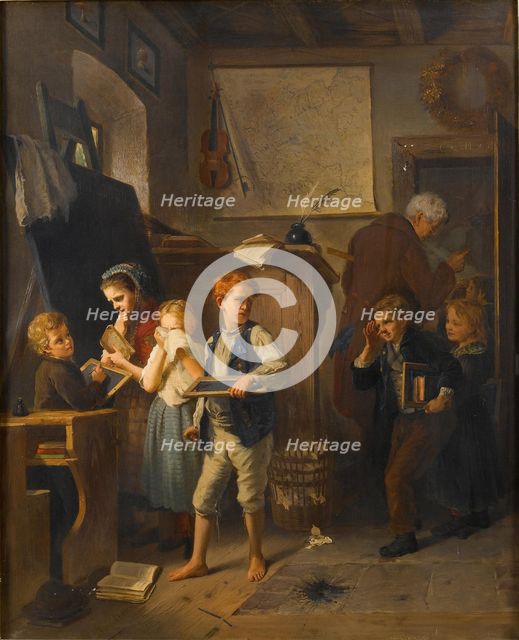 An unruly class , 1876. Creator: Heyn, August (1837-1920).