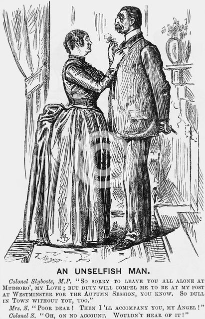 'An Unselfish Man', 1888. Creator: Unknown.