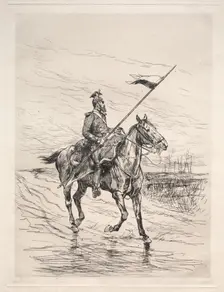 An Uhlan. Creator: Édouard Detaille (French, 1848-1912)
