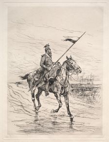 An Uhlan. Creator: Édouard Detaille (French, 1848-1912)