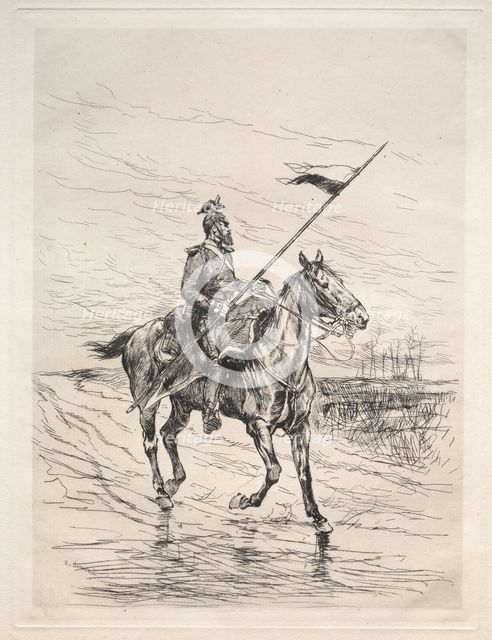 An Uhlan. Creator: Édouard Detaille (French, 1848-1912).