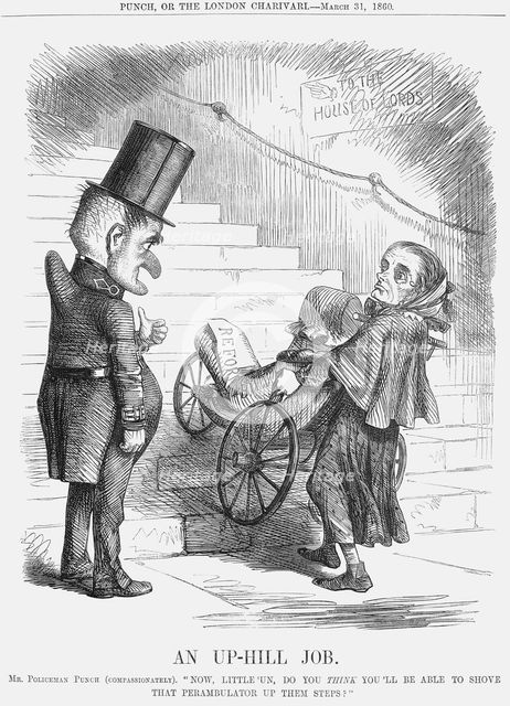 'An Up-hill Job', 1860. Creator: Unknown.