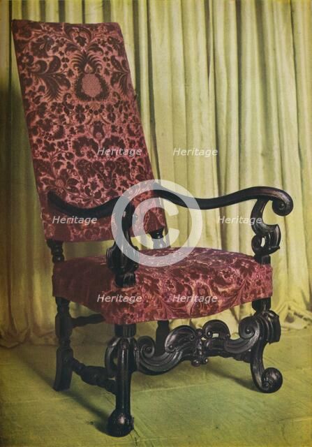 'An Upholstered Arm Chair', c1680. Artist: Unknown.