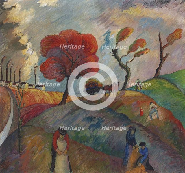 Ant-hill, c. 1916. Creator: Werefkin, Marianne, von (1860-1938).