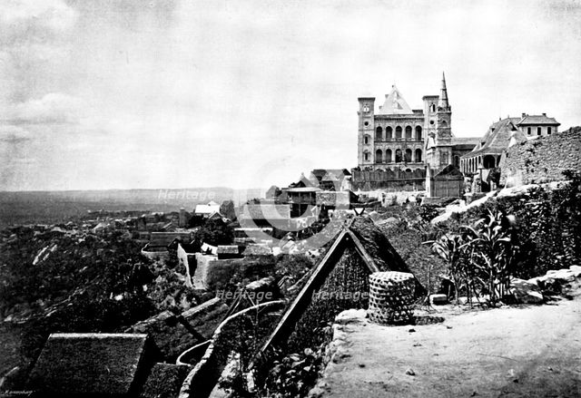 Antananarivo, the capital of Madagascar, from the south-west, 1895. Creator: George Meisenbach.