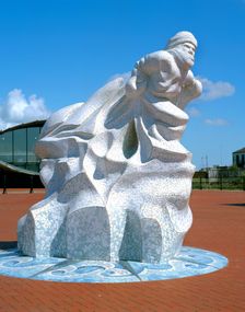 Antarctic 100 Memorial, Waterfront Park, Cardiff, Wales. Creator: Peter Thompson