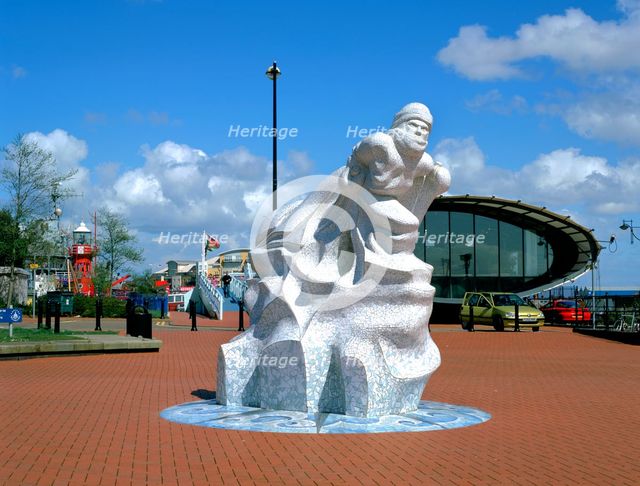 Antarctic 100 Memorial, Waterfront Park, Cardiff, Wales. Creator: Peter Thompson.
