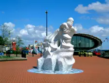 Antarctic 100 Memorial, Waterfront Park, Cardiff, Wales. Creator: Peter Thompson