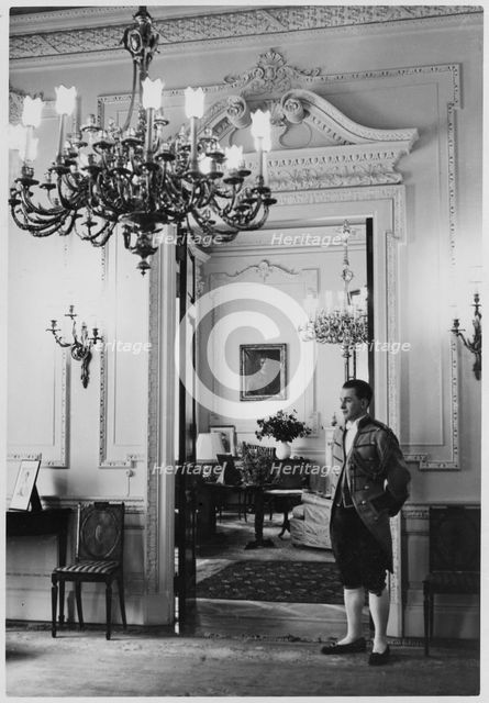 Ante-room and doorway into the drawing room, British Embassy, Berlin, Germany, 1939. Artist: Unknown.