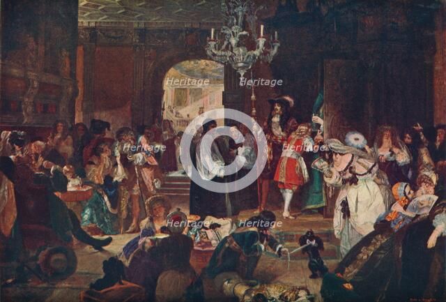 'Antechamber at Whitehall during the Dying Moments of Charles II, 1685' (1905). Artist: Unknown.