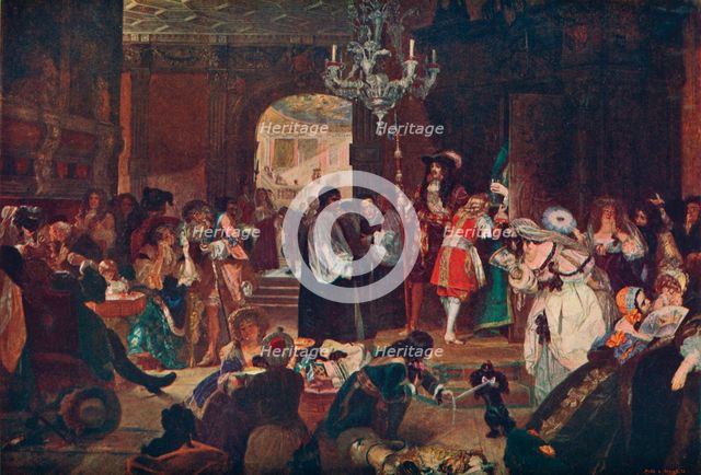 'Antechamber at Whitehall during the Dying Moments of Charles II, 1685' (1905). Artist: Unknown.