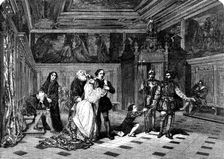 "Antechamber of the Tribunal of the Inquisition, in the Ducal Palace, Venice" - painted by L. Haghe Creator: Henry Duff Linton