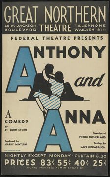 Anthony and Anna, Chicago, 1938. Creator: Unknown
