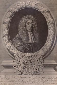 Anthony Ashley Cooper, 1st Earl of Shaftesbury, English statesman, c1680 (1894). Artist: Robert White