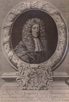 Anthony Ashley Cooper, 1st Earl of Shaftesbury, English statesman, c1680 (1894). Artist: Robert White