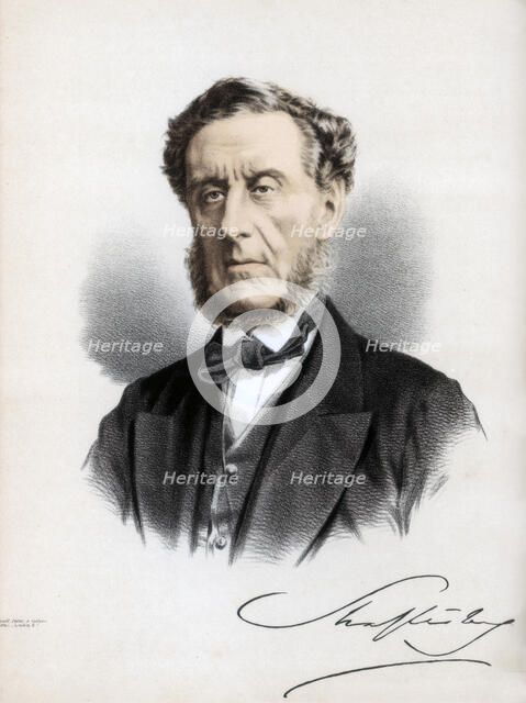 Anthony Ashley Cooper, 7th Earl of Shaftesbury, English politician and philanthropist, c1890.Artist: Cassell, Petter & Galpin