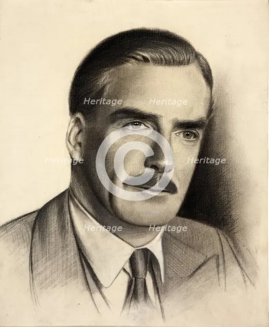 Anthony Eden, 1st Earl of Avon, between 1939 and 1946. Creators: Central Office of Information, Unknown.