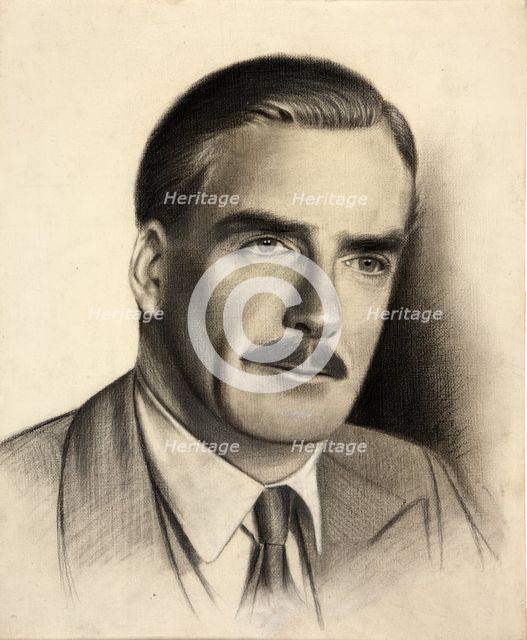 Anthony Eden, 1st Earl of Avon, between 1939 and 1946. Creators: Central Office of Information, Unknown.