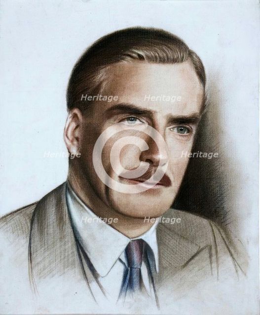 Anthony Eden, 1st Earl of Avon, between 1939 and 1946. Creators: Central Office of Information, Unknown.