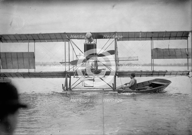 Anthony Jannus, Flights And Tests of Rex Smith Plane Flown By Jannus - Flights of Plane, 1912. Creator: Harris & Ewing.
