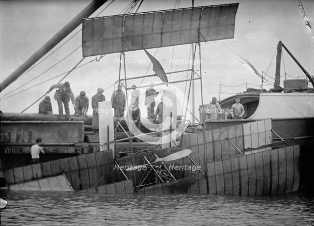 Anthony Jannus, Flights And Tests of Rex Smith Plane Flown By Jannus - Flights of Plane, 1912. Creator: Harris & Ewing.
