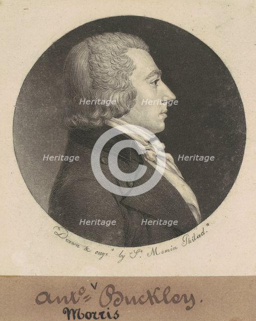 Anthony Morris Buckley, 1798. Creator: Charles Balthazar Julien Févret de Saint-Mémin.