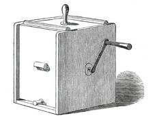 Anthony's Double-Action Patent Churn, 1850. Creator: Unknown