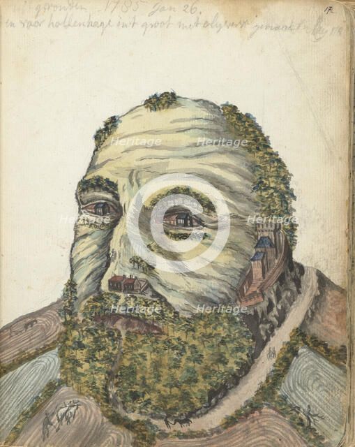 Anthropomorphic Hill, 1785. Creator: Jan Brandes.