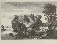 Anthropomorphic landscape in the form of a man's head, c. 1617